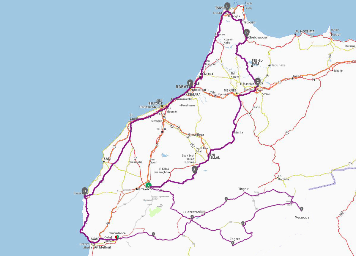 The Great Tour of Morocco - Itinerary