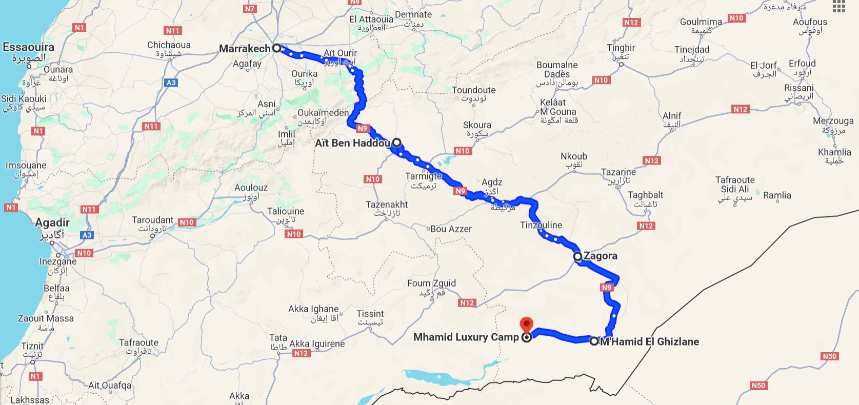 5 Days Group Tour to Erg Chegaga - Itinerary