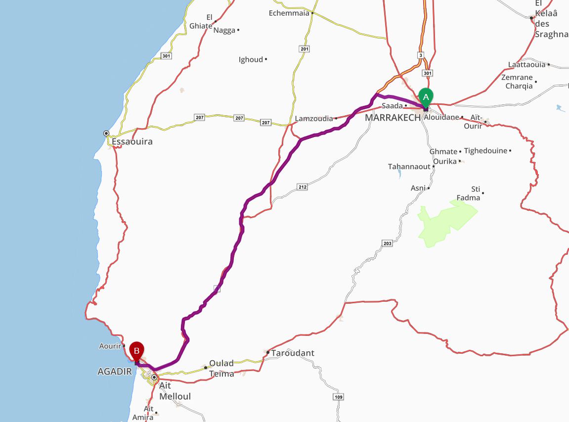 Excursion vers Agadir